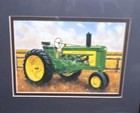 John Deere 620 Tractor Framed Print 11x13   advertising Art Agriculture Theme