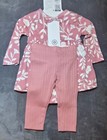 New Members Mark Baby Girl Long Sleeve 2 Pc Set   9 Months