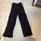 Frame Black Denim Wide-leg Pants Women   s Slim Fit Mid Rise  31  Inseam Size 25