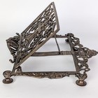 Vintage Ornate Brass Missal Stand With Cross And Cherubs Bible Holder