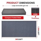 10 x5  Folding Mat Thick Foam Fitness Exercise Gymnastics Panel Gym Workout Mat