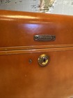 Vintage 1950s Samsonite Streamlite 4612 Train Case Brown Shwayder Bros Usa