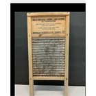 Columbus Washboard Co Dubl Handi Small Wood Metal Washboard Fair Vintage Usa