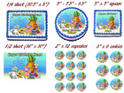 Sponge Bob Squarepants Party Edible Cake Topper Image 