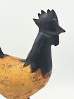 Carved Wood Metal Rooster Rustic Folk Art Primitive Sculpture Country Farmhouse