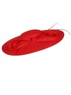 Red Fascinators Weddings Hat For Women Wide Brim Bow Feather Kentucky Derby Hats