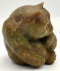 Vintage Chinese Hand-carved Bear Figurine Made From Natural Stone   Video