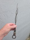 Vintage Antique Folk Art Copper Twig branch Weathervane Lightning Rod Finial