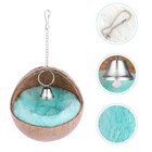 Popetpop Coconut Shell Sleeping Bed Nest Cushion For Hamster Guinea Pig Squirrel