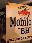 Vintage Mobilgas Mobiloil Porcelain Sign Service Station Gasoline Motor Oil
