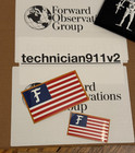 Forward Observations Group F Flag Sticker Pack Slap New