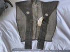 Antique Samurai Samurai Vest Family Crest Haori Hakama Jinbaori Edo Era-h0424-