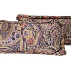 Purple Paisley Pillows Covers Custom Handmade Floral Patterns C  1989