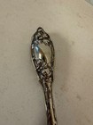 Antique Button Hook W  Silver Plated Or Silver Tone Handle Nouveau Floral Dec 
