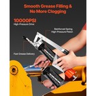 Uimoso High-pressure Grease Gun With 18-inch Flexible Hose  14 Oz Capacity