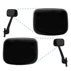 Pair Black Hood Mirror Cover For Freightliner Cascadia 2008-2018 Left right Side
