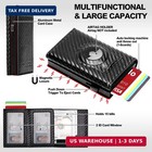 Wallet For Men Minimalist Compact Pop Up Credit Card Holder  Front Pocket Smart