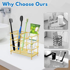 304 Stainless Steel Bathroom Toothbrush Holder Toothpaste Holder