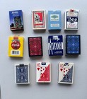 Vintage Playing Card Lot 11 Decks Bicycle Bee Casino Tropicana Coca Cola Aviator