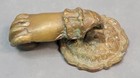 Antique Victorian Heavy Hand   Ball Metal Door Knocker