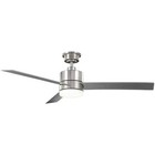 Hampton Bay Madison 52 In  Brushed Nickel Adjustable Led Ceiling Fan With Remote