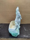 Vintage 1950s Royal Haeger Green white Prancing Horse With Mane Ceramic Planter