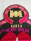 Us Korean War Theater Patch 44th Heart Break Bn  just Returned From Hell 