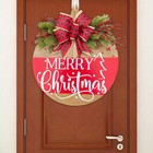Christmas Front Door Decor Sign  Christmas Wreath Merry Christmas Watermelon