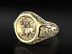 Antique Deer Wax Pattern Ring For Lost Wax Casting Jewelry Castable Wax Resin