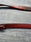 Edgewood 1 2  Fancy Stitched Raised Rubber Reins - Pony   Brown