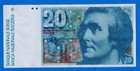 Switzerland 20 Francs 1980 P-55d 1  Light Circulated Note - 82u0147571
