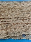 Yardage Vintage French Trim Valenciennes Insertion Lace Edging 4 Yards Plus  A17