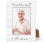 World s Best Memaw Picture Frame  4x6 Grandmother Photo Frame  Best 