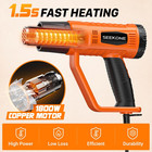 Heat Gun 1800w Heavy Duty Fast Heat Hot Air Gun Kit With 752    1112      400   -600       D