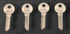 Vintage Eaton Yale   Towne 38 381 Brass Keys Lot Of 4  Usa Cut Keys Locksmith