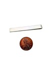 Tiffany   Co  Sterling Silver Plain Smooth Tie Bar Clip - Pouch
