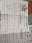 1868 U s a  Maryland Land Donation Andrew Johnson Signed  Government Document