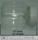 Pet Plastic Storage Jars container food candy organizer lids 24 Oz Lot Of 16