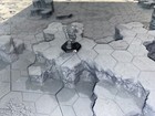 Battletech Compatible - Badlands 3d Terrain Hex Map - 25 Tiles X 23 Tiles  6mm 