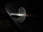 Vtg Aluminum   Leather Adjustable Folding Golf Seat Walking shooting Stick Lot A