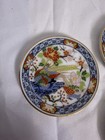 Vintage Japanese Miniature Imari Style A Lot Of Four Gold Guilt Rim Plates 2   