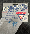 Vtge Saranac Brights Space Age Liners Metallic Socks Womens Ladies 8 5-11 Silver