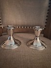 2- 1950s Vintage Gorham Sterling Silver  Candlesticks  661  Weighted