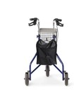 Medline 3-wheel Ultralight Steel Rollator supports Up To 275 Lbs  8 wheels  Blue