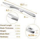 Throwing Spikes 3-pack Set  10  Length  0 236  Thickness  Full Tang Stainless St