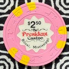 President Casino  2 50 Biloxi  Mississippi Gaming Poker Casino Chip V623