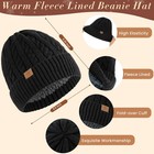 Tavaleu Winter Scarf Hat Gloves Set For Women Men  Warm Lined Beanie Hats Touchs