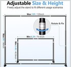 Heavy-duty  Telescopic Adjustable Step-and-repeat 10x8ft Backdrop Banner Stand 
