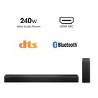 Hisense - 2 1 Channel Soundbar With Wireless Subwoofer - Black