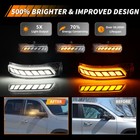 Clear Switchback White   Amber Led Side Mirror Signal Lights For 2019  Ram 1500